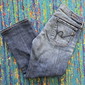 COH Citizens of‎ Humanity Kelly Stretch #063 Low Waist Cropped Size 28